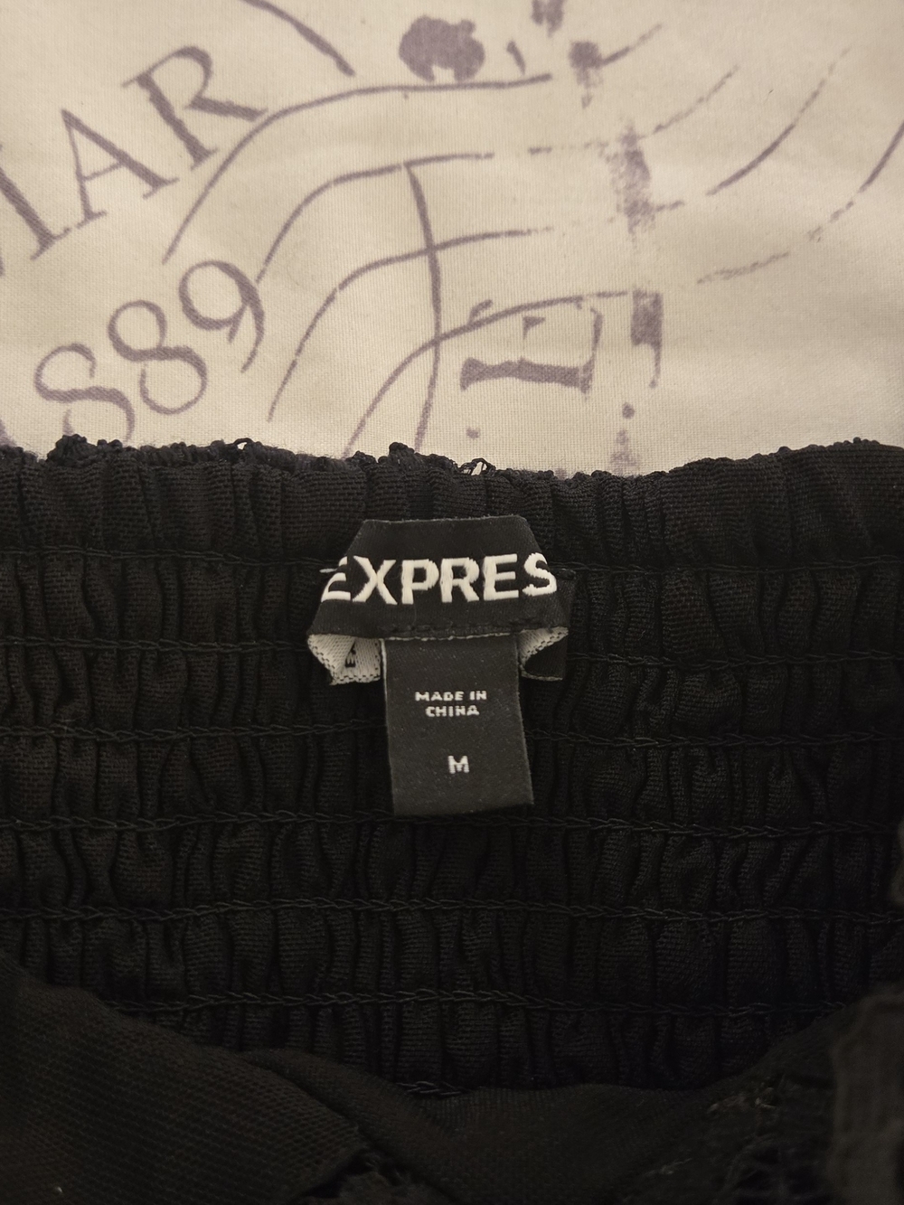 Express Black Cropped Top